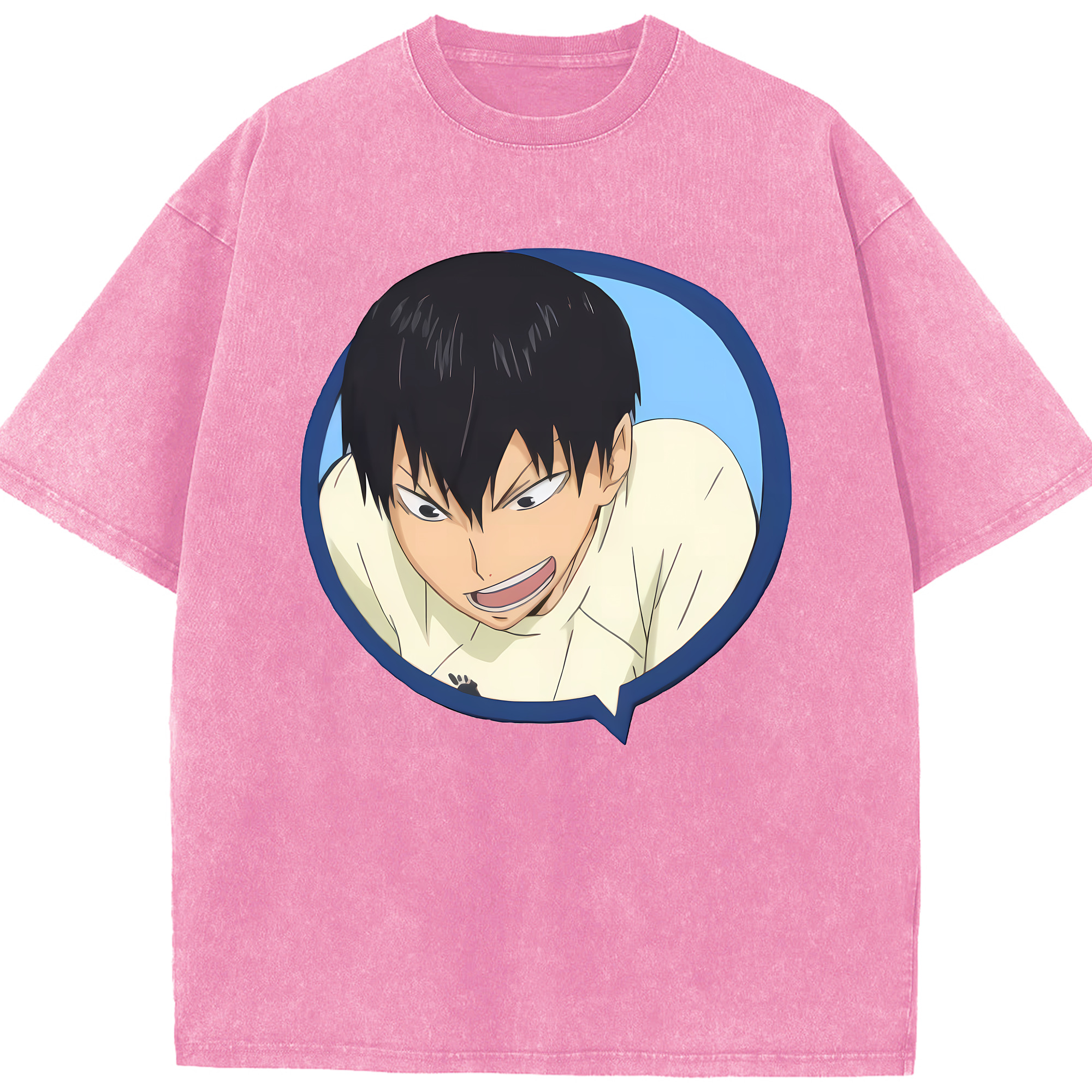 （画像用） ハイキュー!! Haikyu!! 綿100% ヴィンテージ風 半袖Tシャツ（フロントプリント）